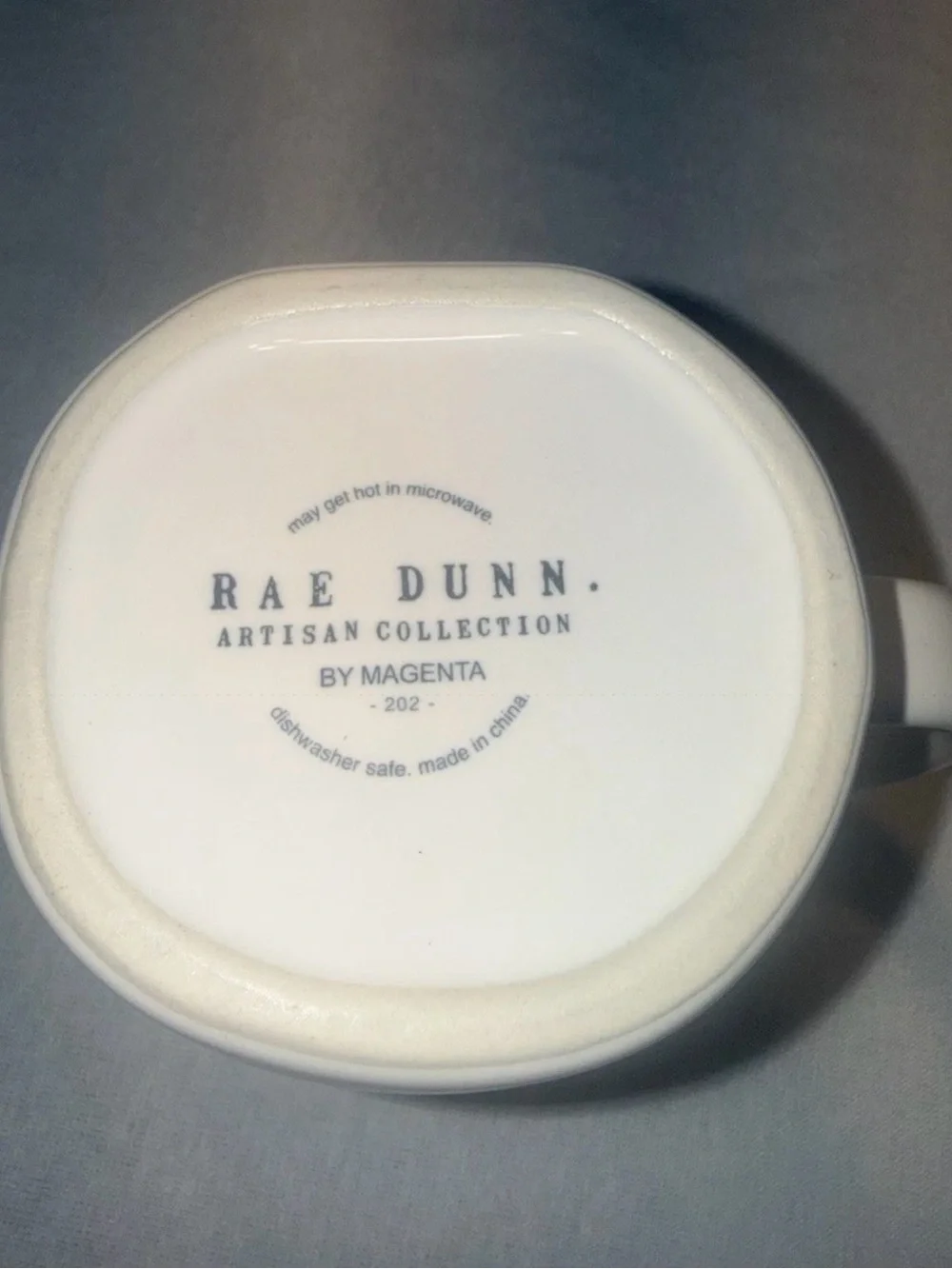 Rae Dunn White and Red 'ELF' Ceramic Accent Mug - Unbranded
